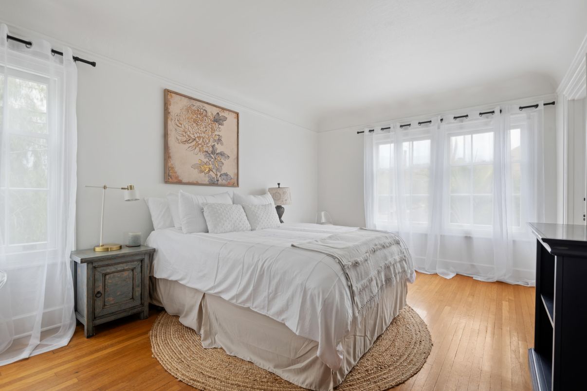 Bedroom, Interior, Wood Texture Flooring