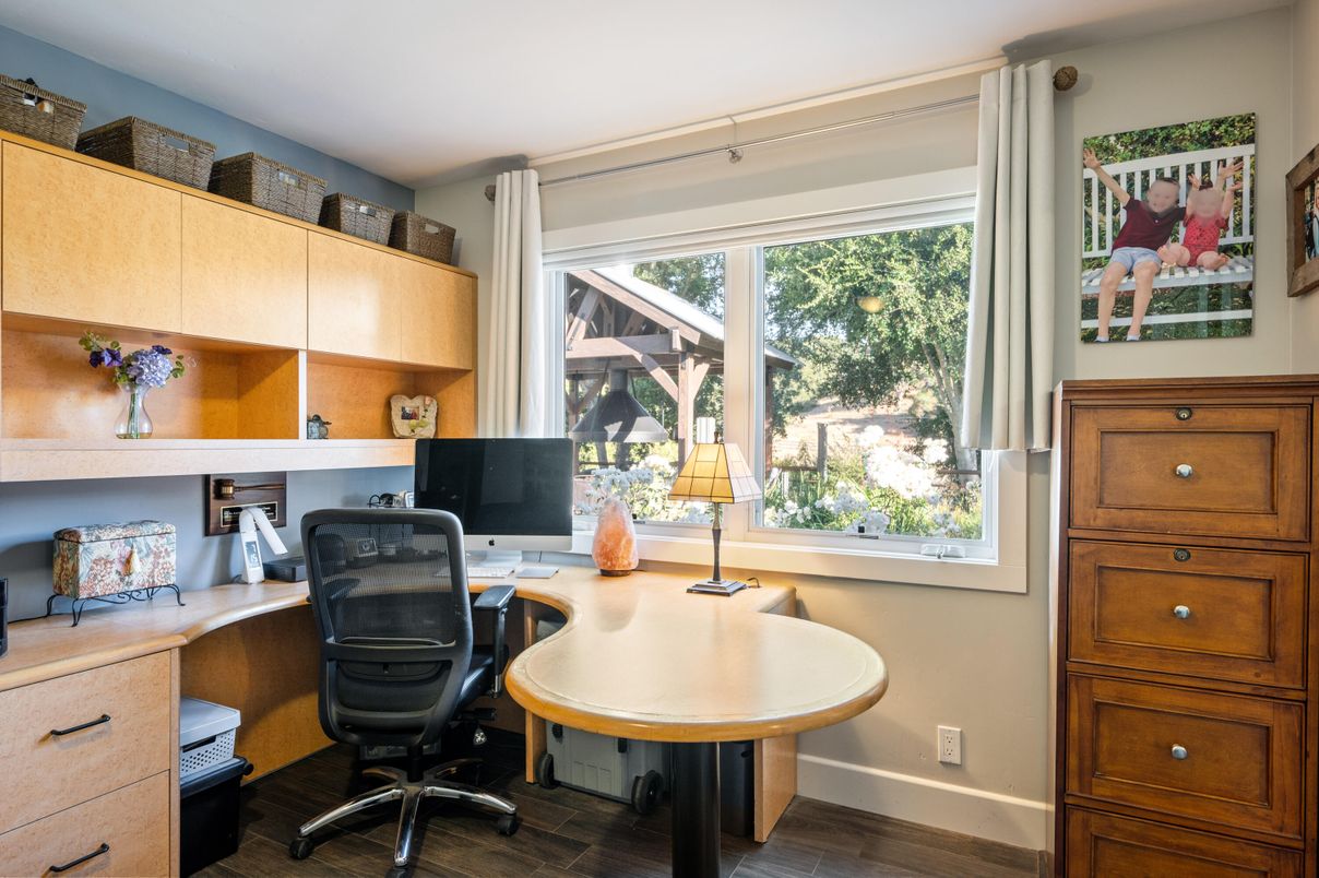 Home Office, Interior, Wood Texture Flooring