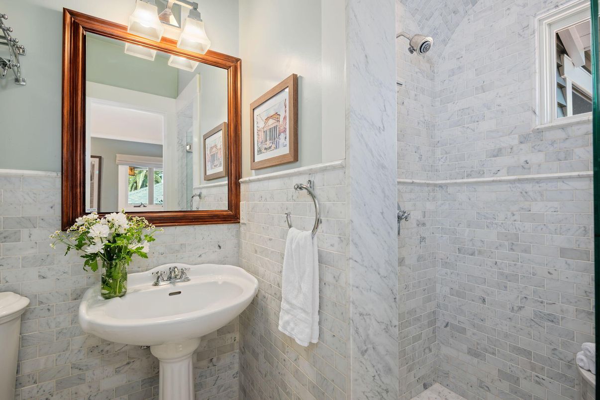 Bathroom, Interior, Marble Walls