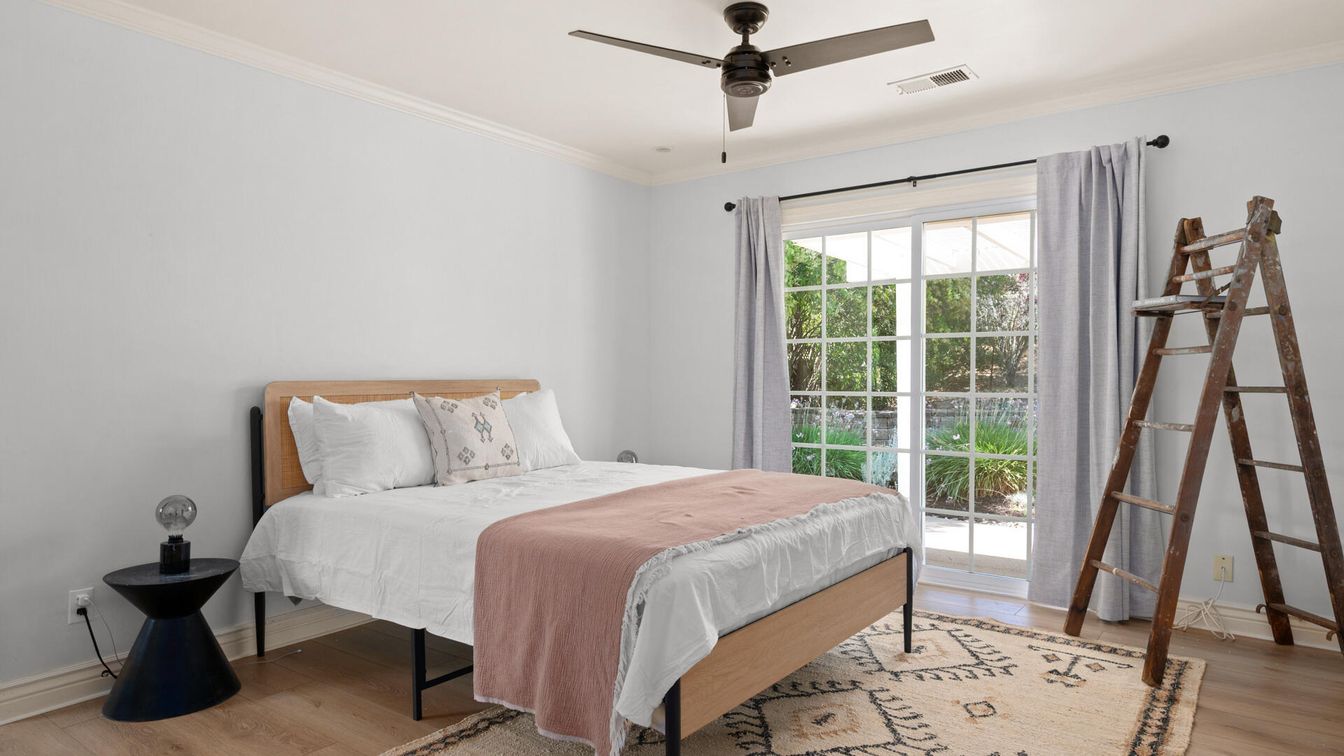 Bedroom, Interior, Wood Texture Flooring