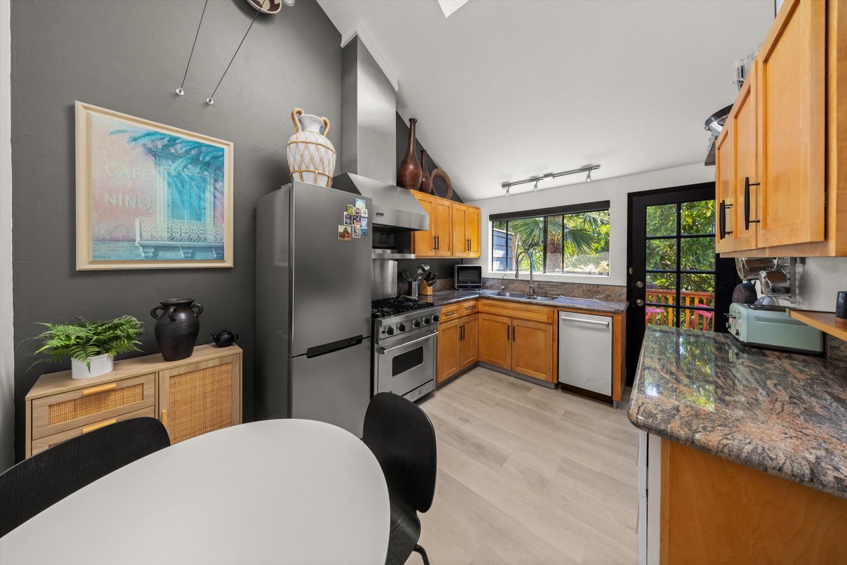 Interior, Kitchen, Wood Texture Flooring