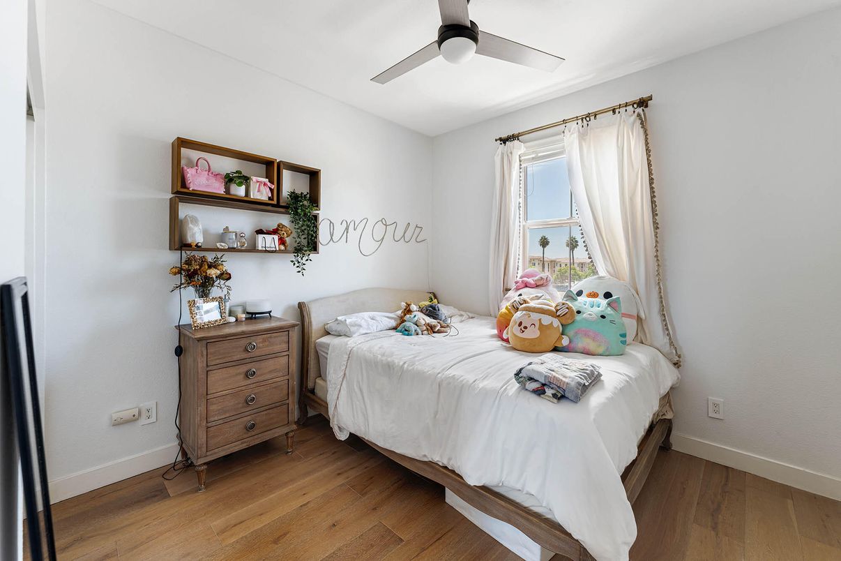 Bedroom, Interior, Wood Texture Flooring