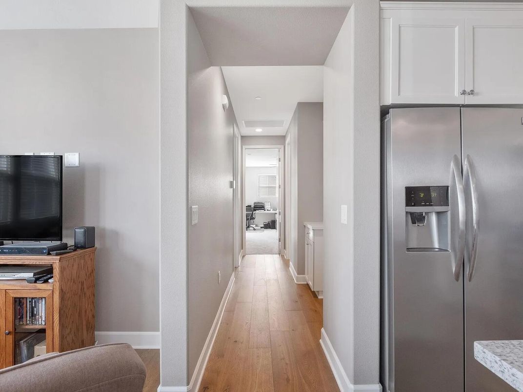 Interior, Recessed Lighting, Stainless Steel Appliances, Wood Texture Flooring