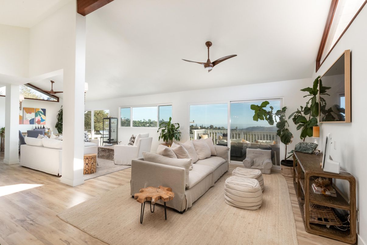Interior, Living room, Water, Wooden Beams, Wood Texture Flooring