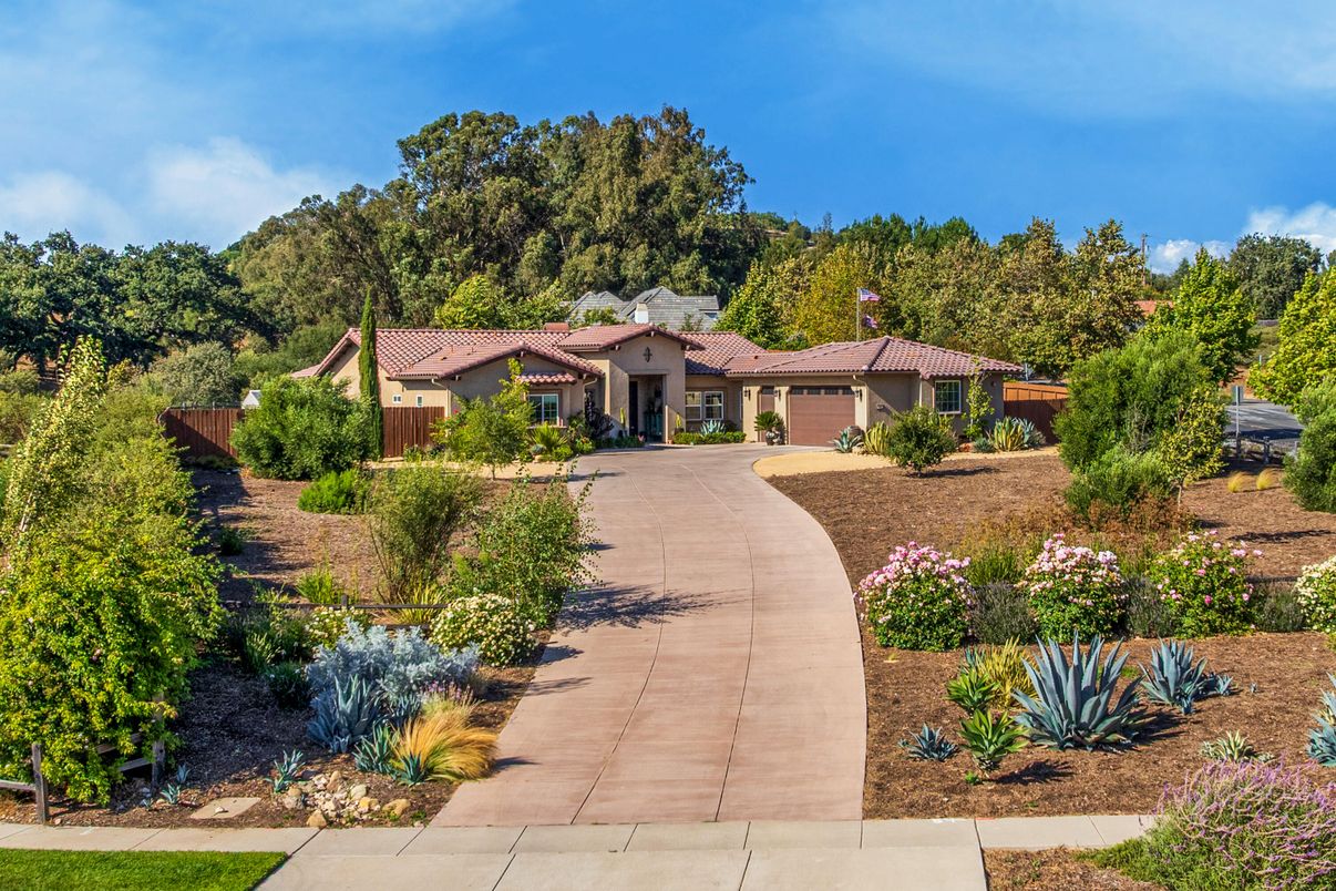 Attached, Backyard, Exterior, Facade, Spanish Mediterranean