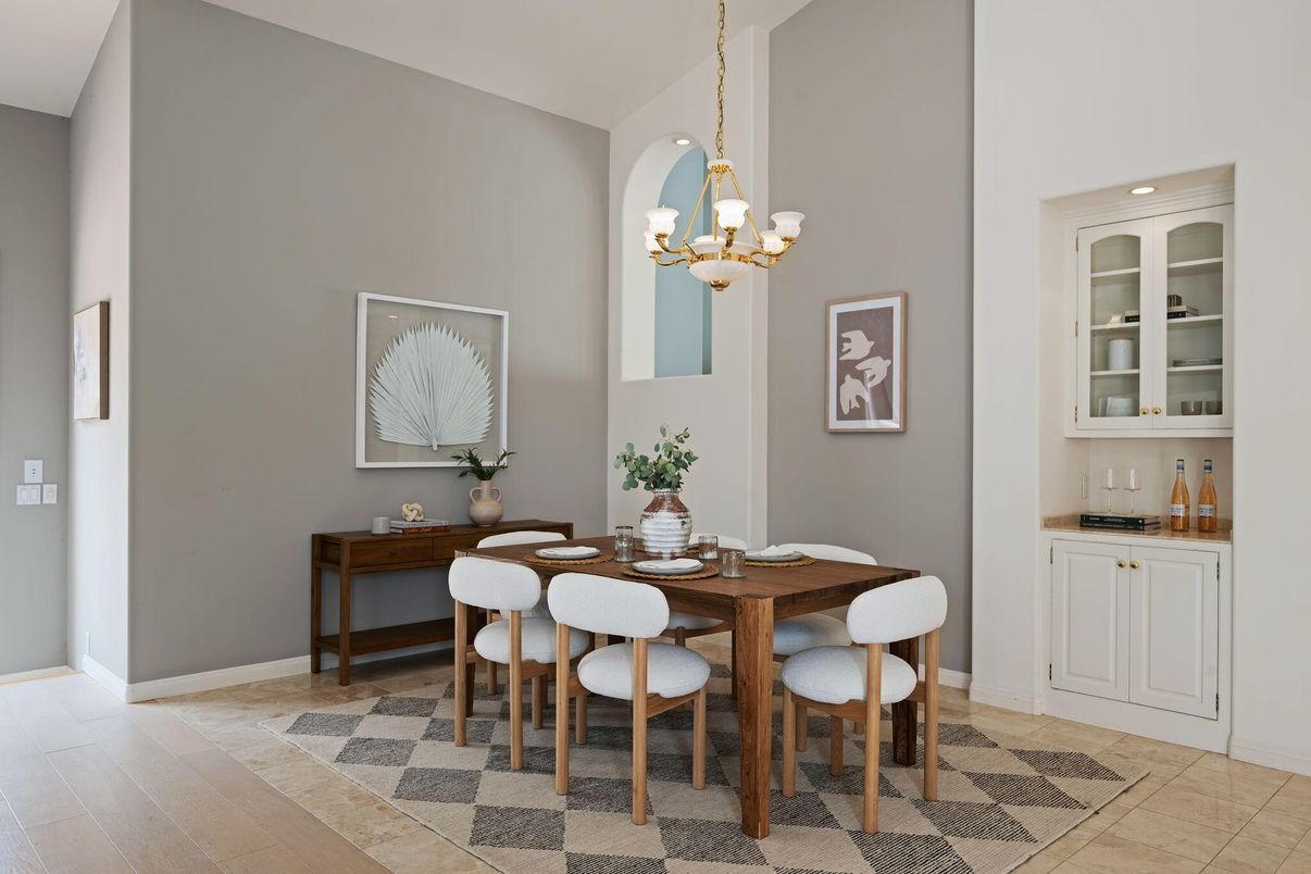 Chandelier, Dining room, Interior, Recessed Lighting