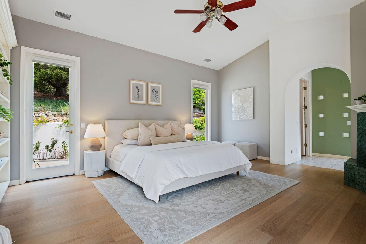 Bedroom, Interior, Wood Texture Flooring