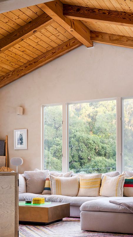 Interior, Living room, Wooden Beams, Wooden Ceilings