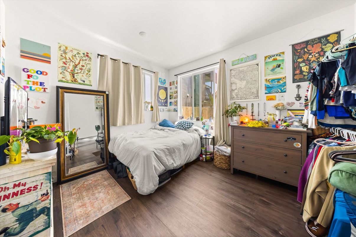 Bedroom, Interior, Wood Texture Flooring