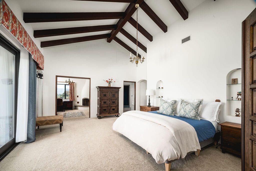 Bedroom, Interior, Wooden Beams