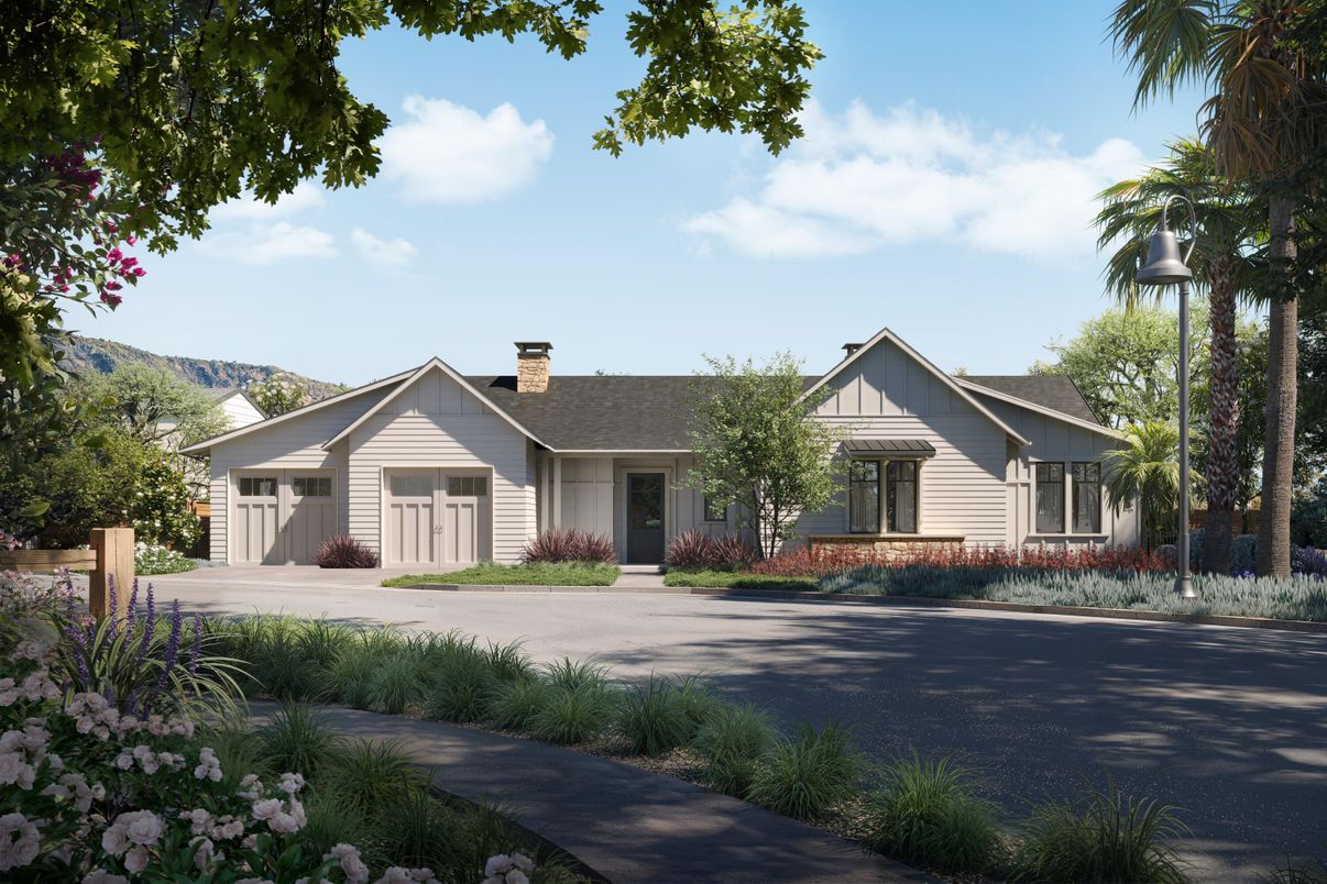 Attached, Exterior, Facade, Farmhouse
