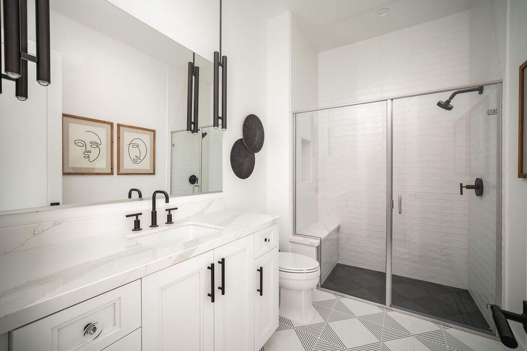 Bathroom, Glass Shower, Interior