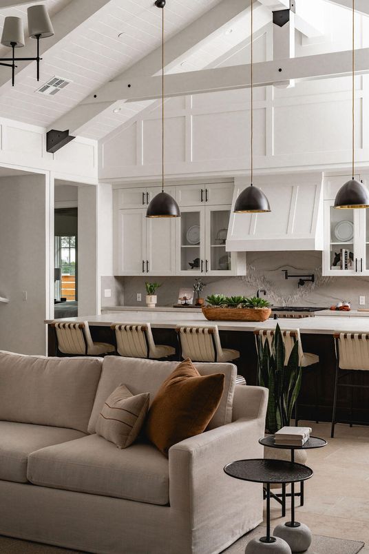 Interior, Kitchen, Living room, Pendant Lights