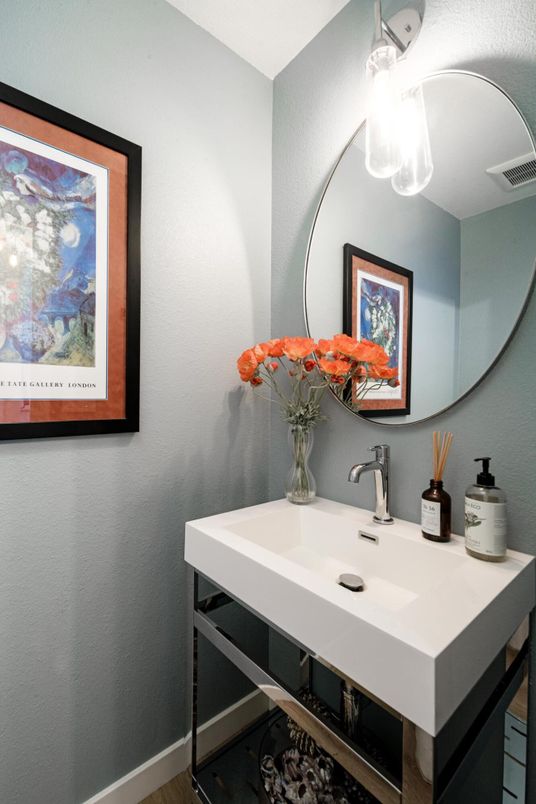 Bathroom, Interior, Wood Texture Flooring