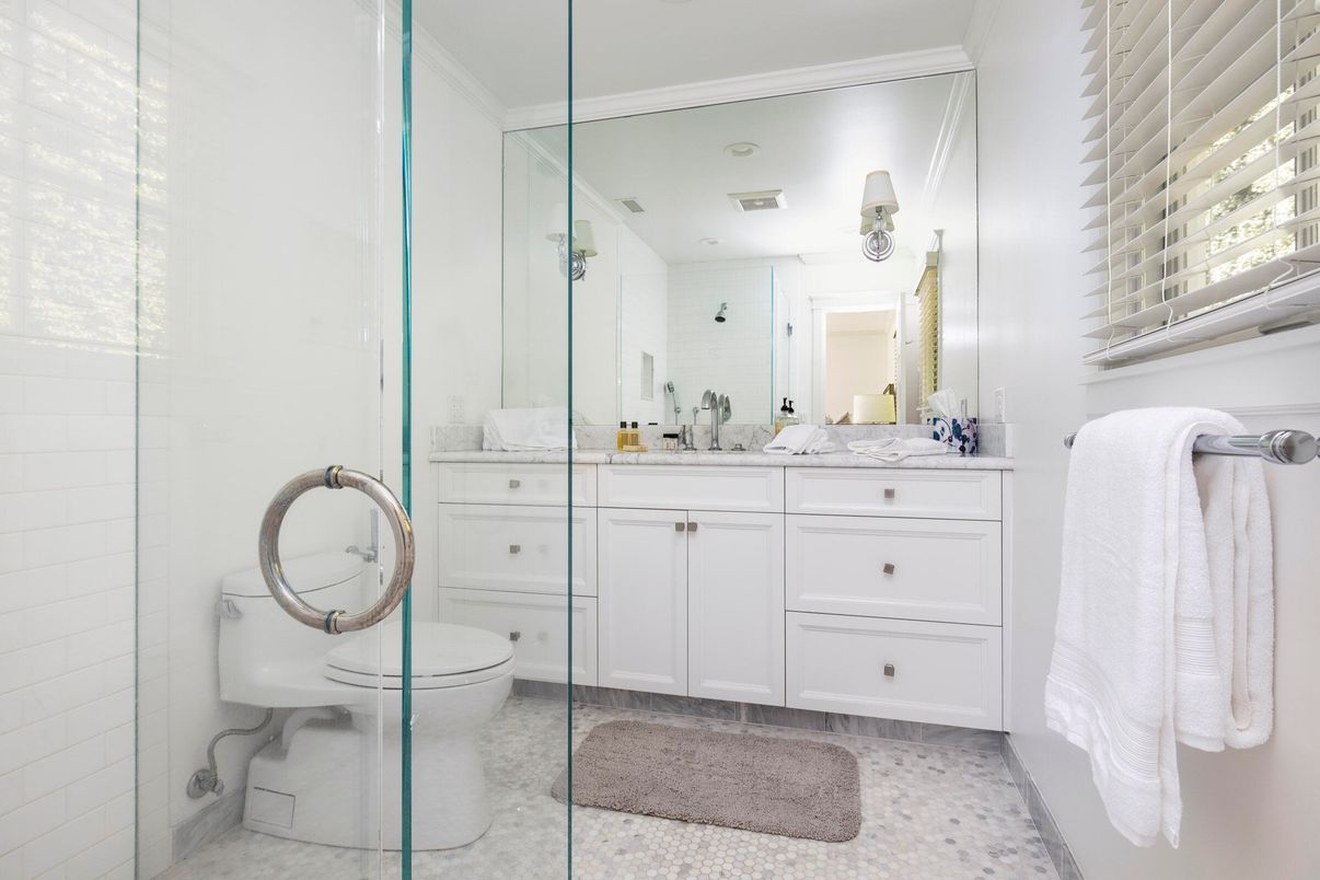 Bathroom, Dual Sink Vanities, Glass Shower, Interior