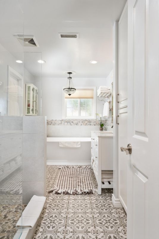 Bathroom, Glass Shower, Interior, Pendant Lights, Recessed Lighting