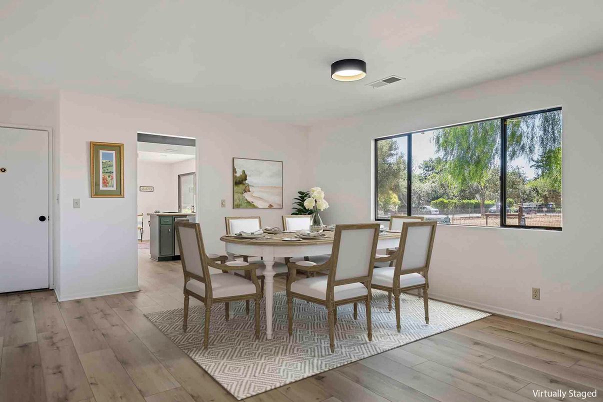 Dining room, Interior, Wood Texture Flooring