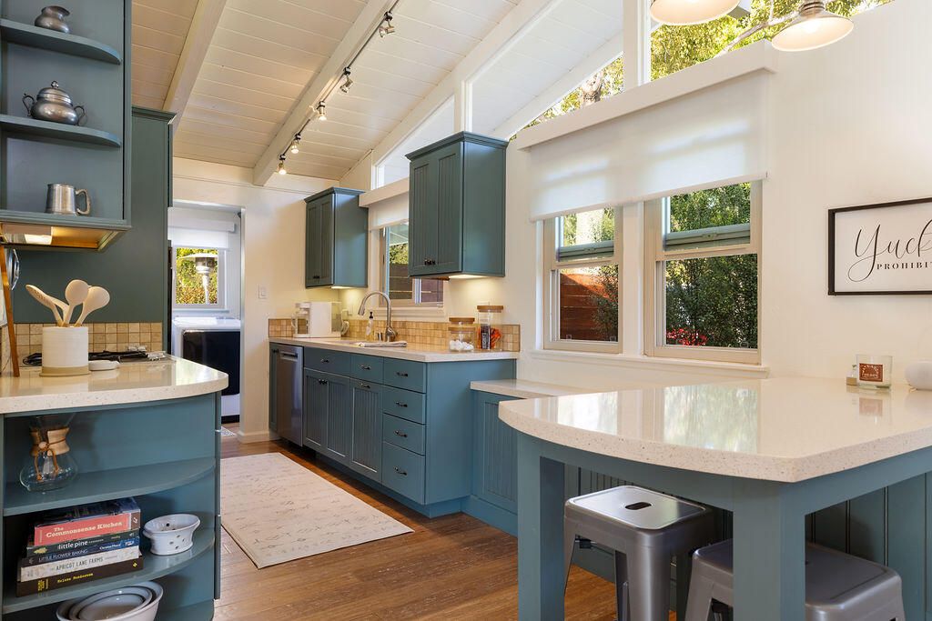 Interior, Kitchen, Wood Texture Flooring
