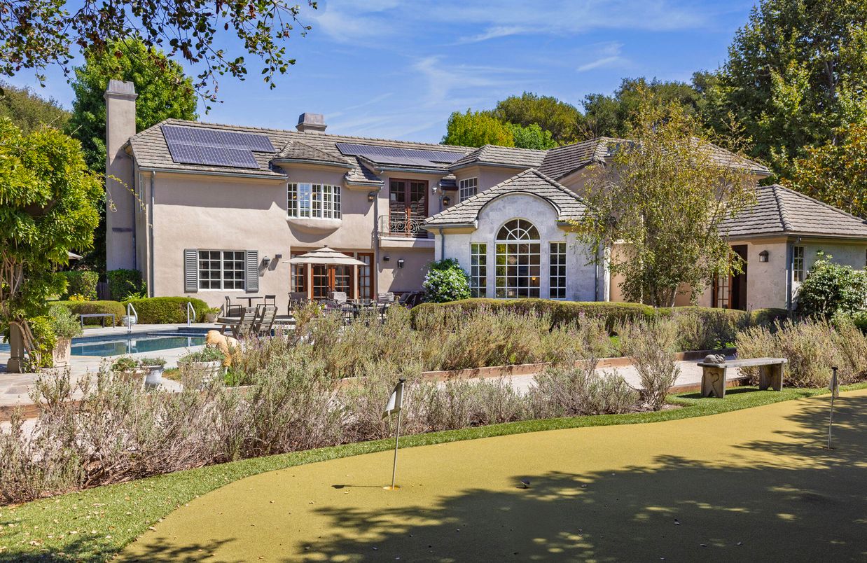 Exterior, Facade, Pool, Solar Panels, French Provincial