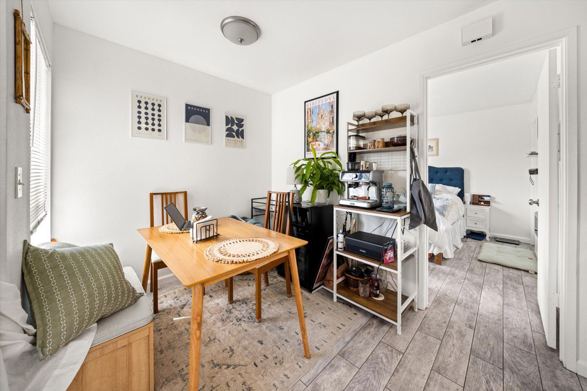Dining room, Interior, Wood Texture Flooring