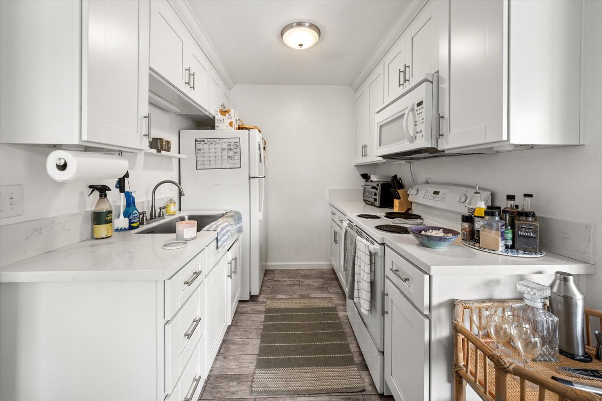 Interior, Kitchen, Wood Texture Flooring
