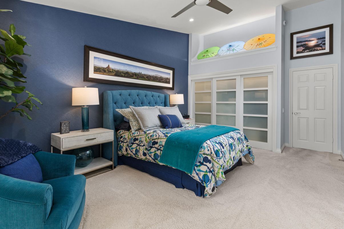 Bedroom, Interior, Recessed Lighting