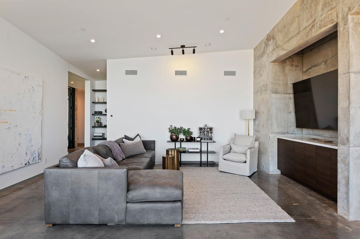 Interior, Living room, Recessed Lighting