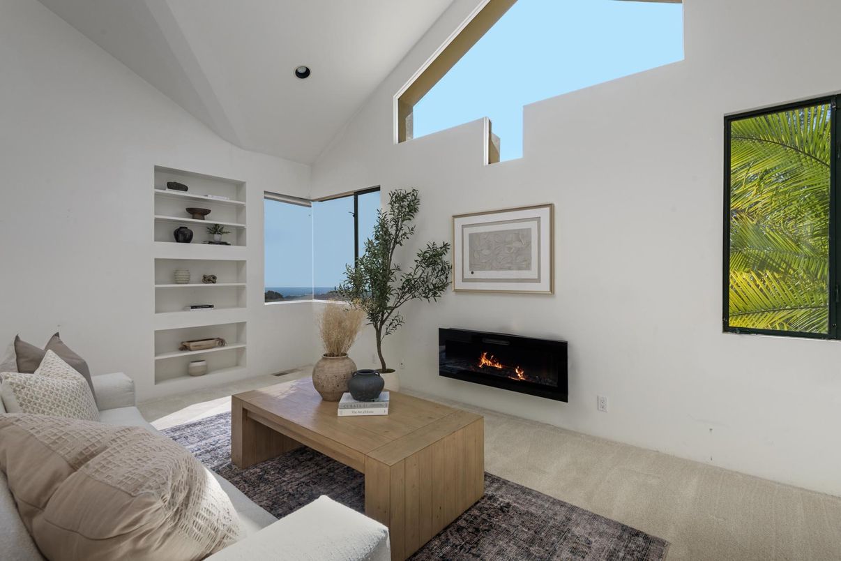Fireplace, Interior, Living room, Recessed Lighting