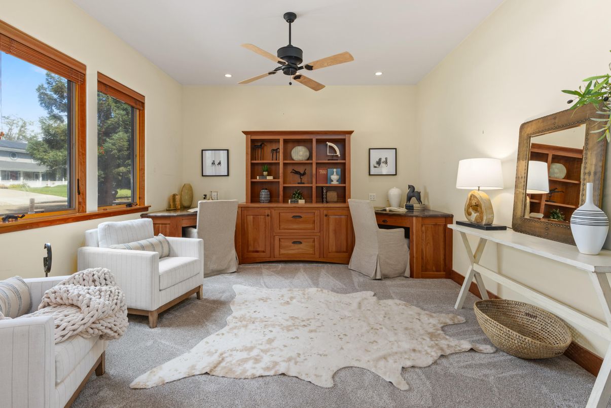 Home Office, Interior, Recessed Lighting
