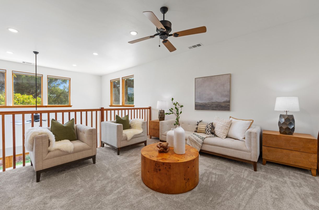 Interior, Living room, Recessed Lighting