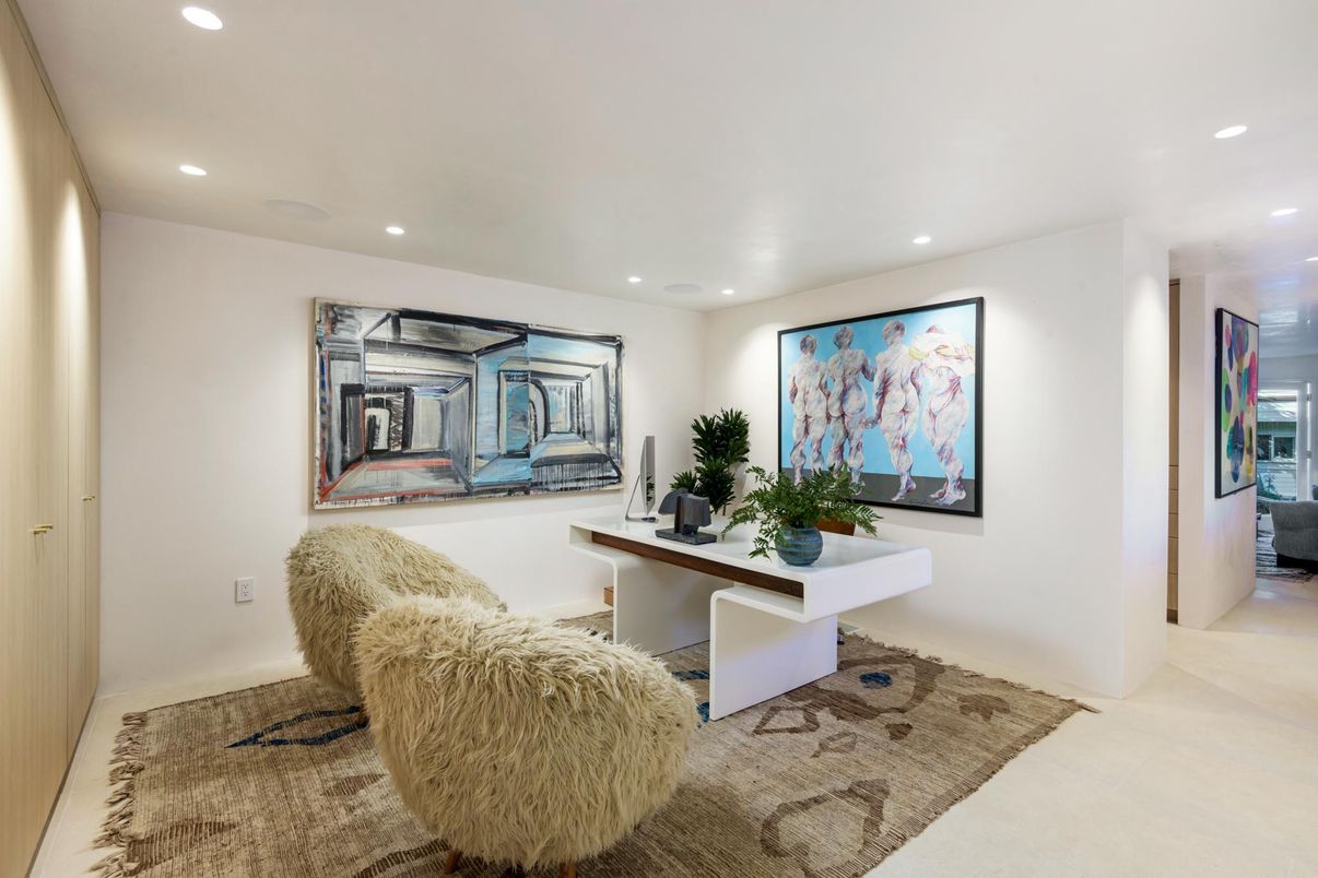 Home Office, Interior, Recessed Lighting