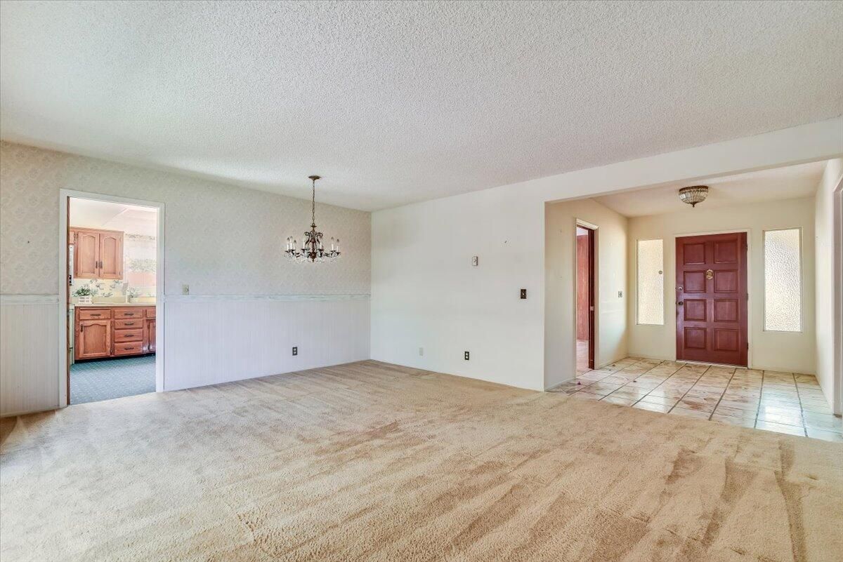 Chandelier, Empty room, Interior