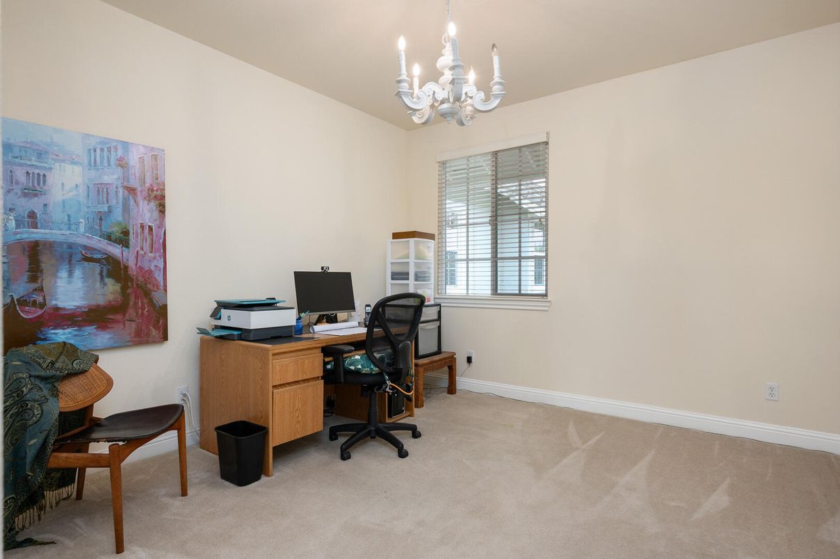 Chandelier, Home Office, Interior