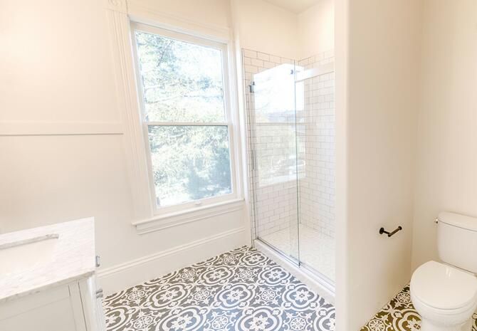 Bathroom, Glass Shower, Interior