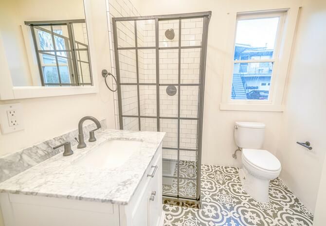 Bathroom, Glass Shower, Interior
