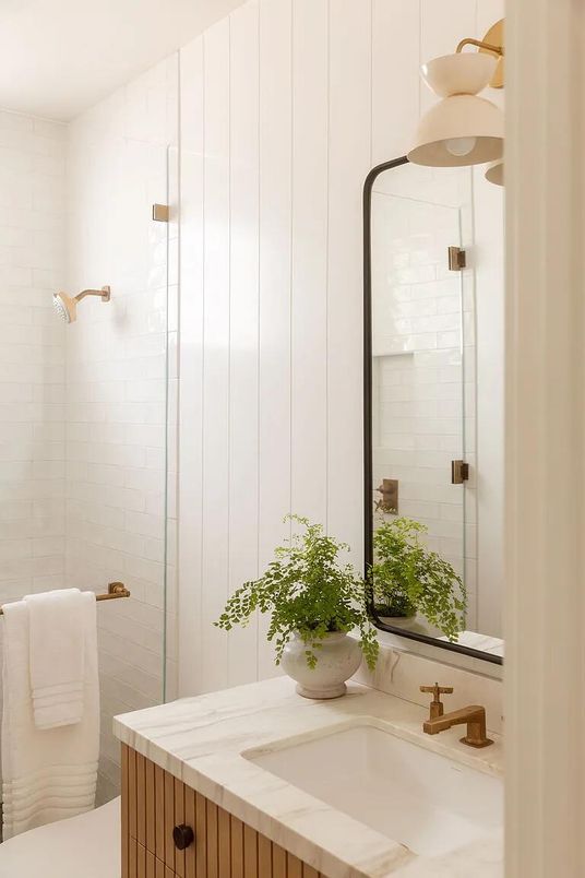 Bathroom, Glass Shower, Interior