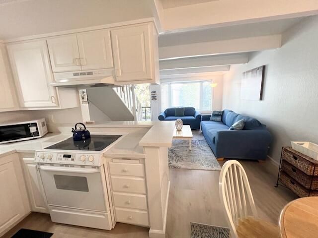 Interior, Kitchen, Living room, Wood Texture Flooring