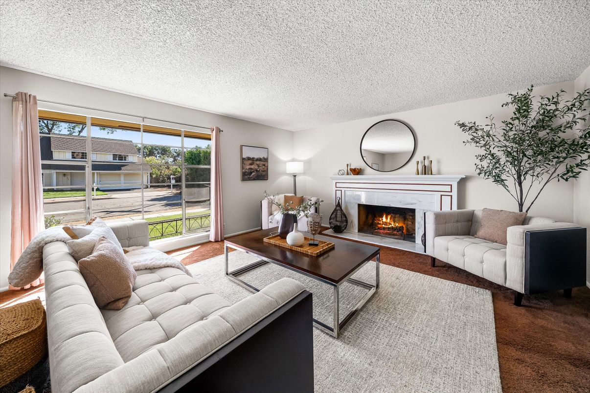 Fireplace, Interior, Living room, Wood Texture Flooring