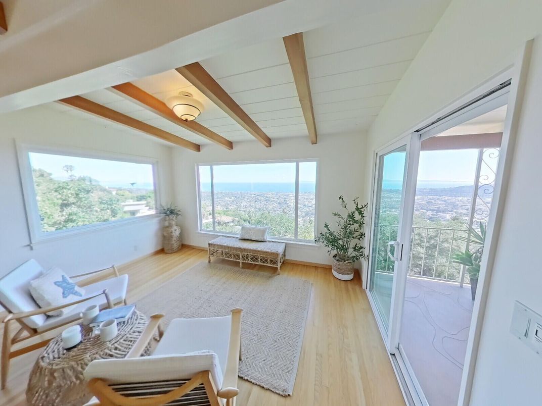 Interior, Living room, Water, Wooden Beams, Wood Texture Flooring
