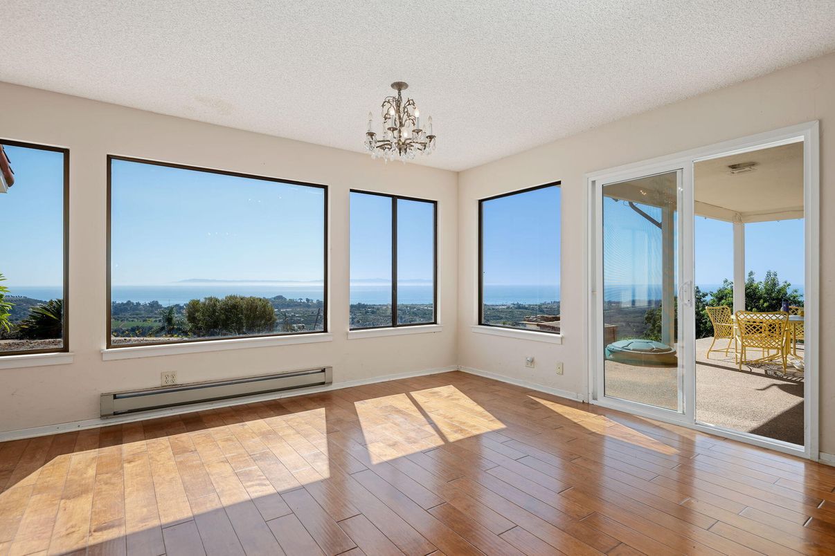 Chandelier, Empty room, Interior, Water, Wood Texture Flooring