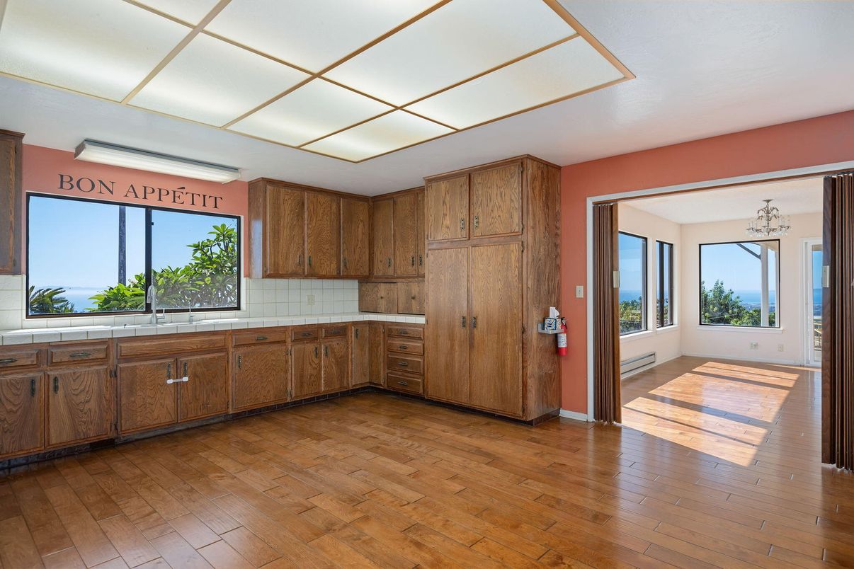 Empty room, Interior, Kitchen, Wood Texture Flooring