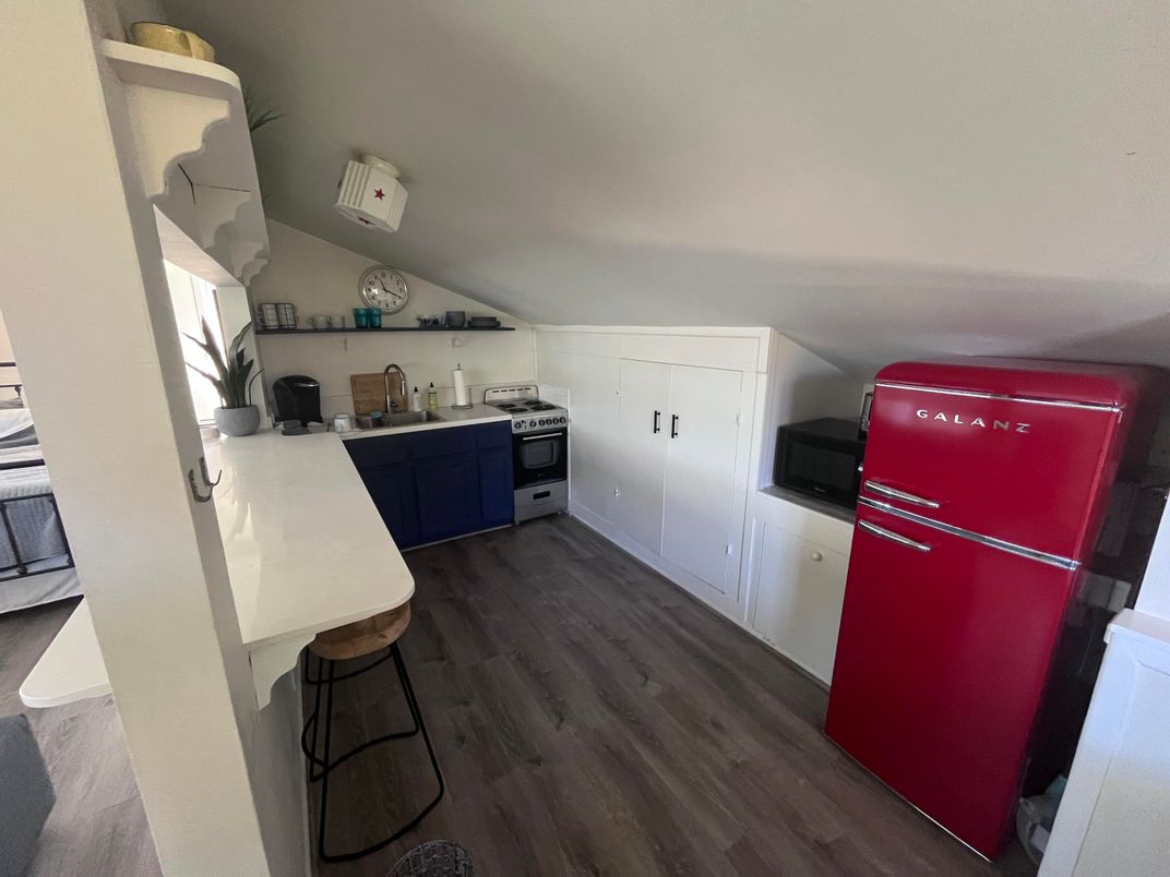 Interior, Kitchen, Wood Texture Flooring