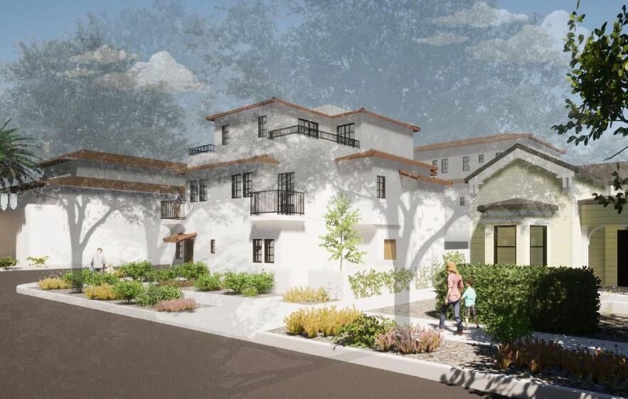 Exterior, Facade, Spanish Mediterranean