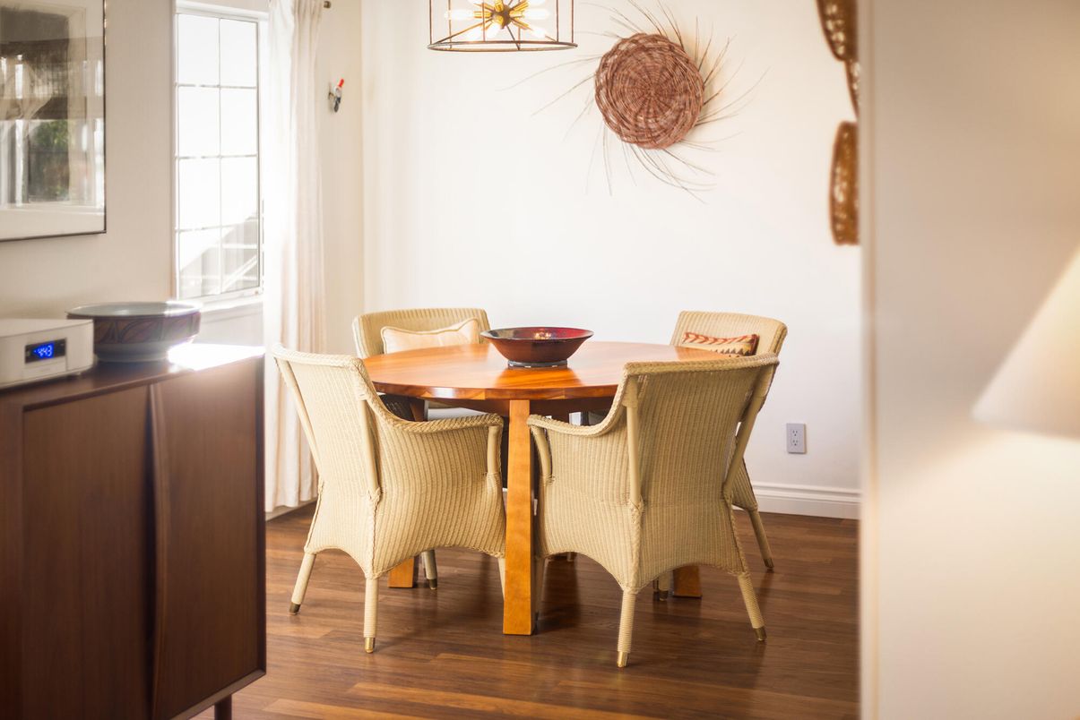 Dining room, Interior, Wood Texture Flooring