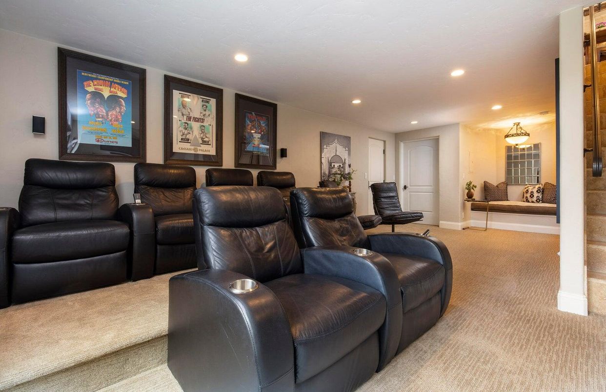 Home Theatre Room, Interior, Recessed Lighting, Theatre Room