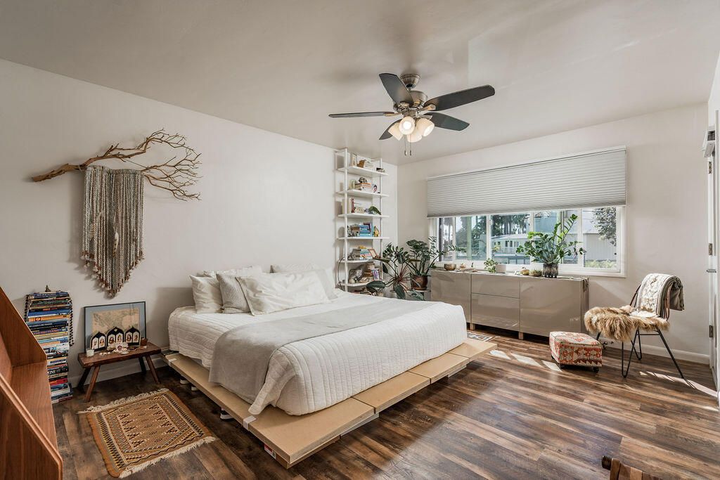 Bedroom, Interior, Wood Texture Flooring