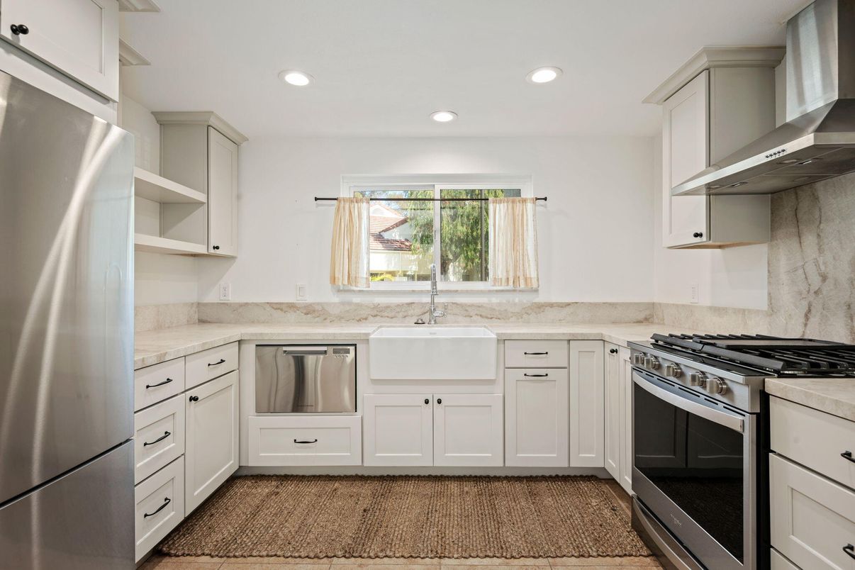 Interior, Kitchen, Recessed Lighting, Stainless Steel Appliances