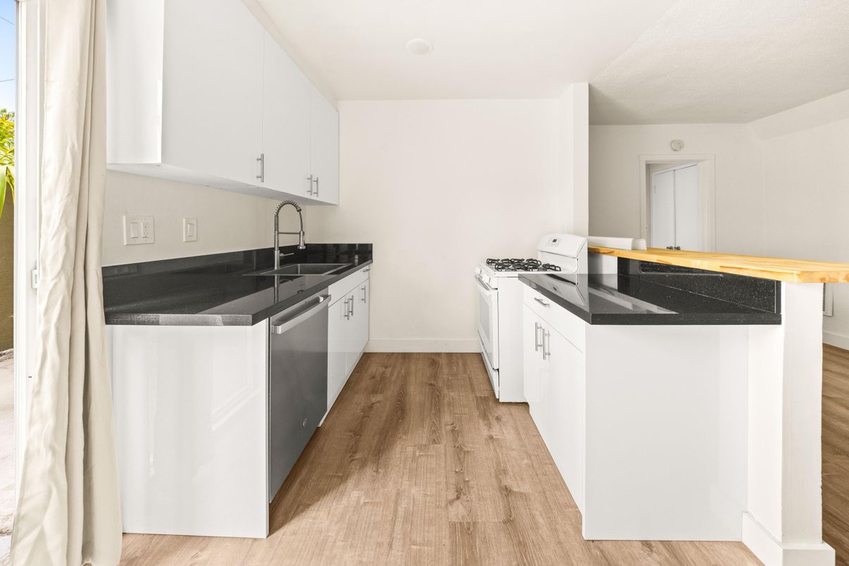 Interior, Kitchen, Wood Texture Flooring