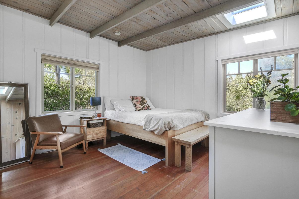 Bedroom, Interior, Wooden Beams, Wooden Ceilings, Wood Texture Flooring