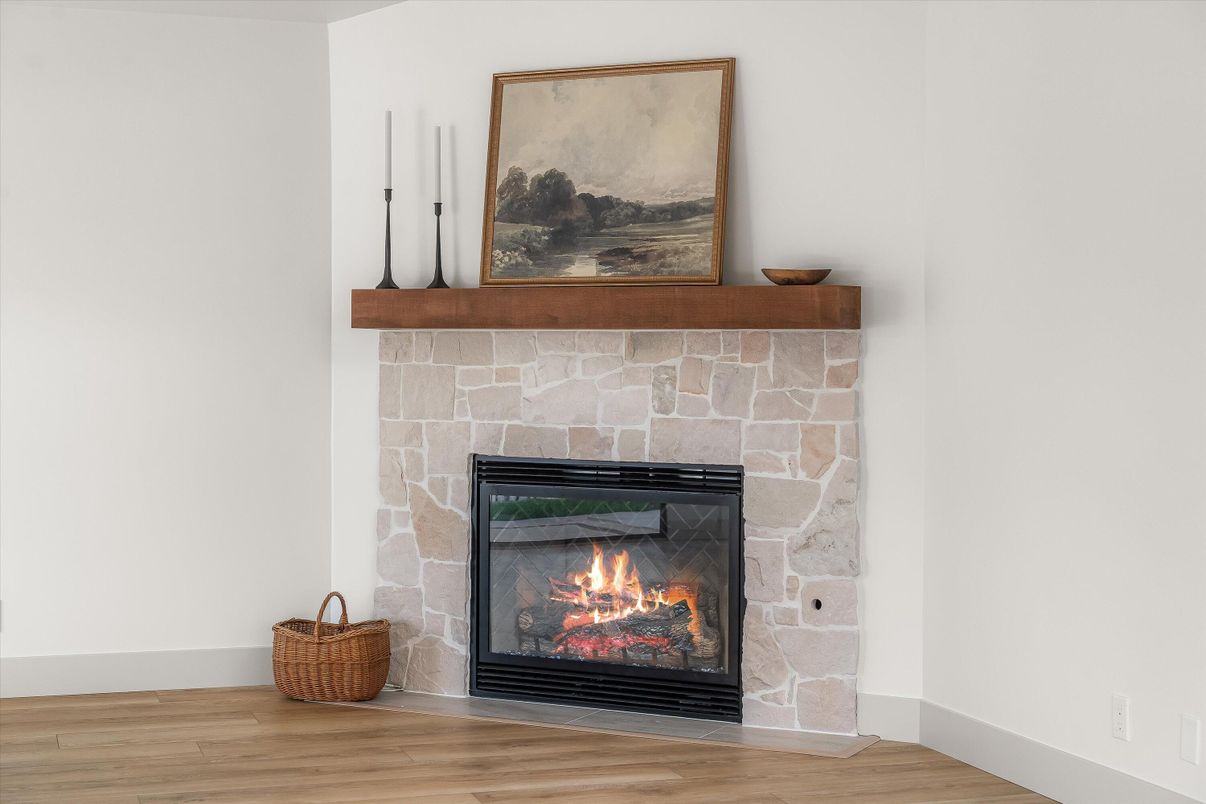 Fireplace, Interior, Wood Texture Flooring